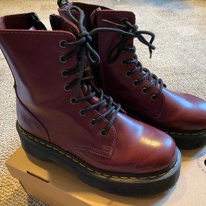 Dr Martens Jadon Smooth Cherry Red W8 or M7 Quad Retro NIB - Priced to Sell